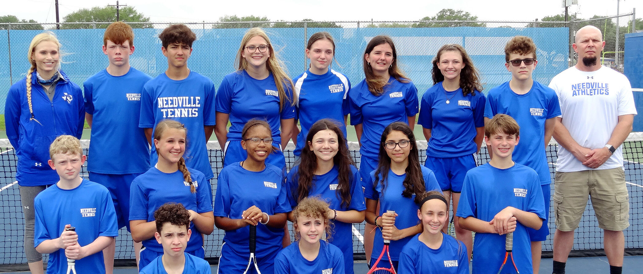 Needville junior high tennis players shine at district meet